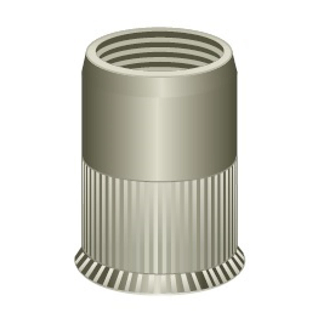 Vendita online Inserto filettato zigrinato a testa ridotta in acciaio inox AISI 304 Cu